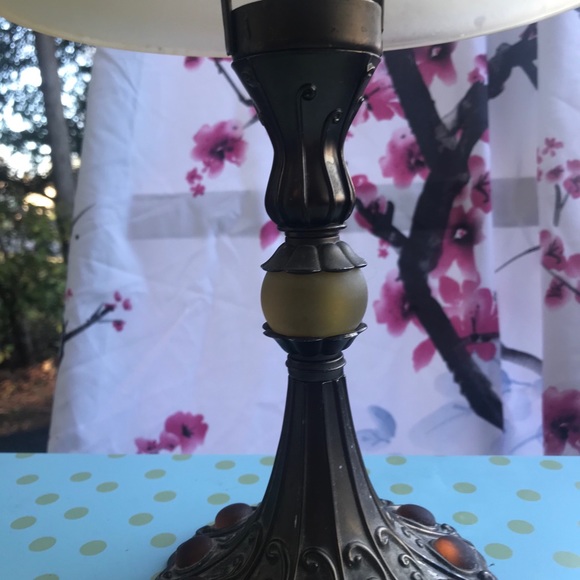 Collectible Vintage PartyLite Candle Glass Lamp - Picture 4 of 10